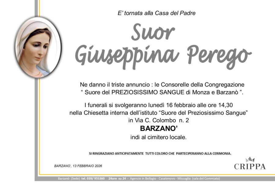 Suor Perego Giuseppina